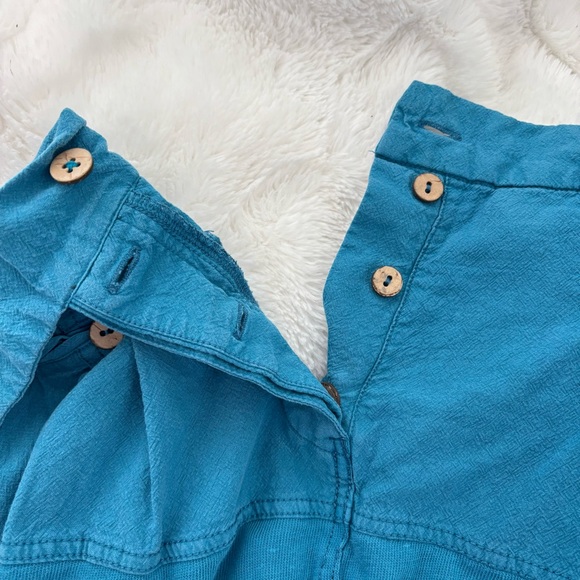 Free People FP Beach Free-est Marici Harem Pants Size Large Blue Cotton Pockets - Picture 11 of 14